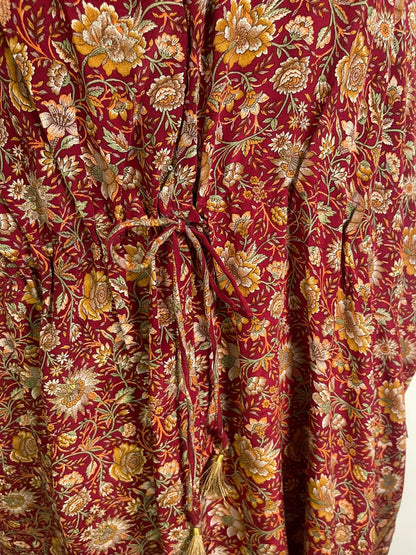 PRC6765 Avatar Pure Silk Maxi Kaftan