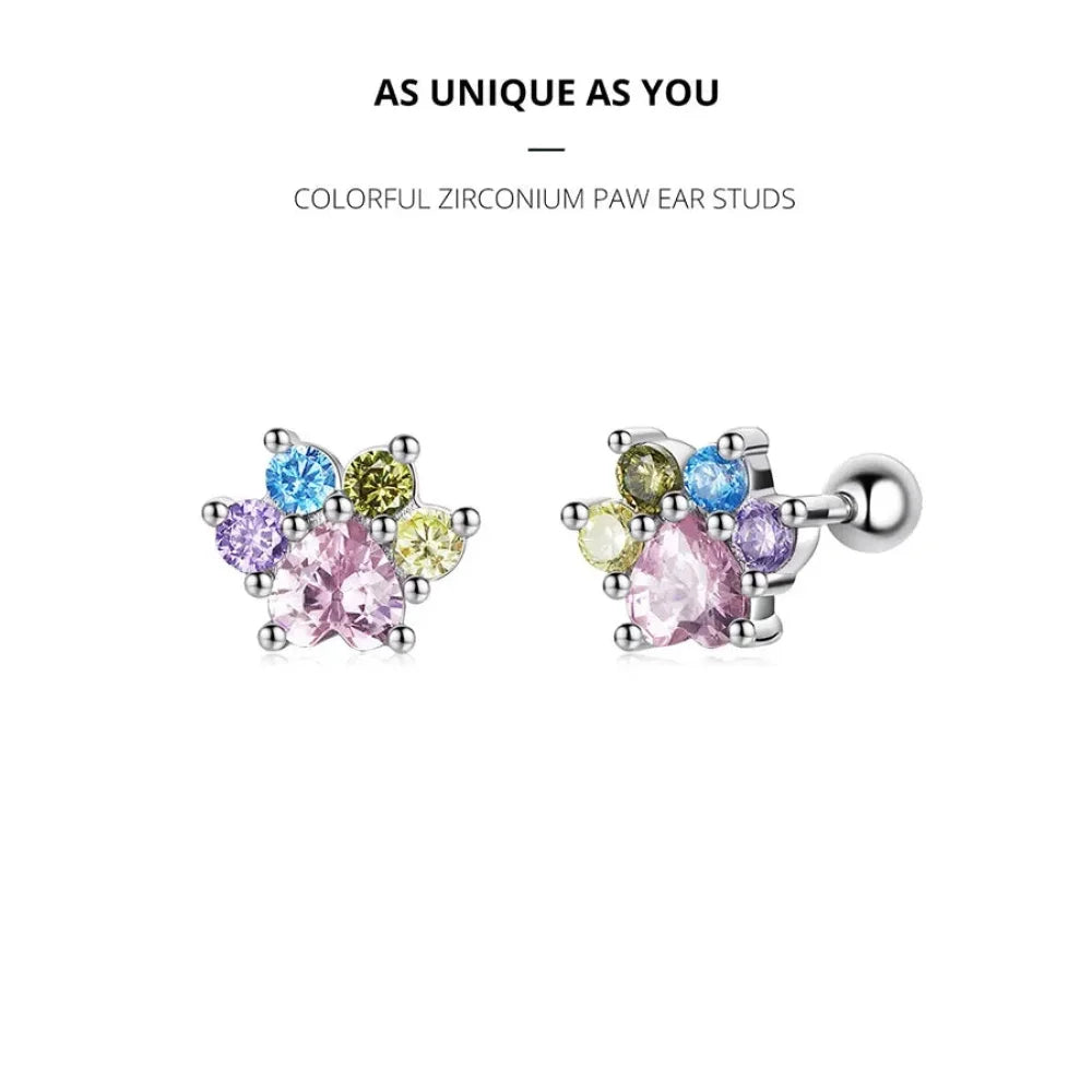 Boucles d'oreilles clous étoiles et papillons en argent sterling 925 - Bijoux délicats et raffinés