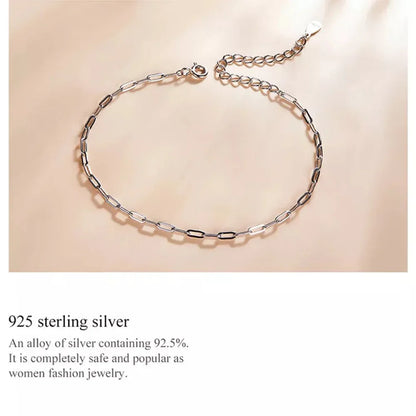 Bracelet chaîne câble en argent sterling 925 plaqué or