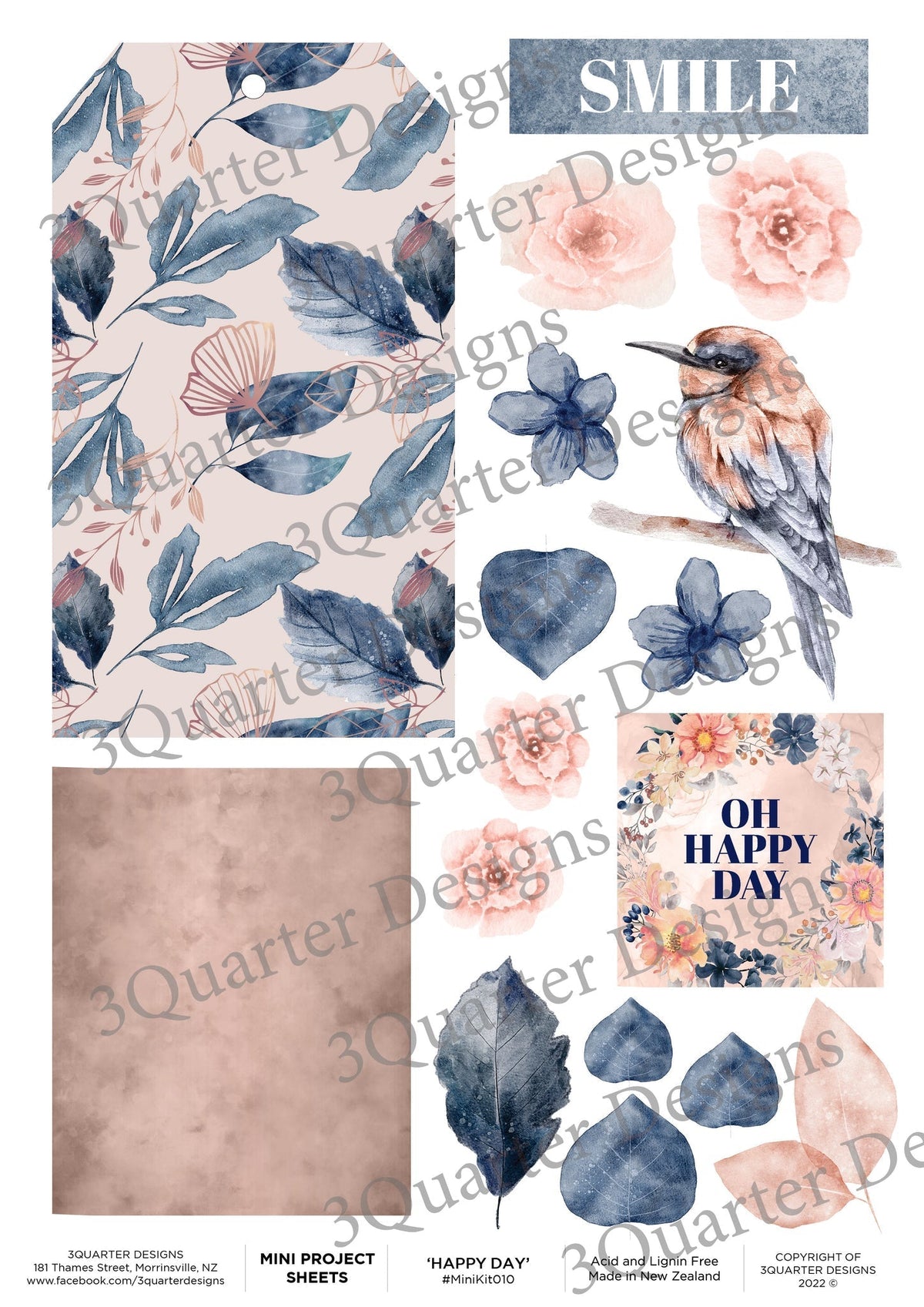 Fiche de mini-projet 3Quarter Designs Happy Day