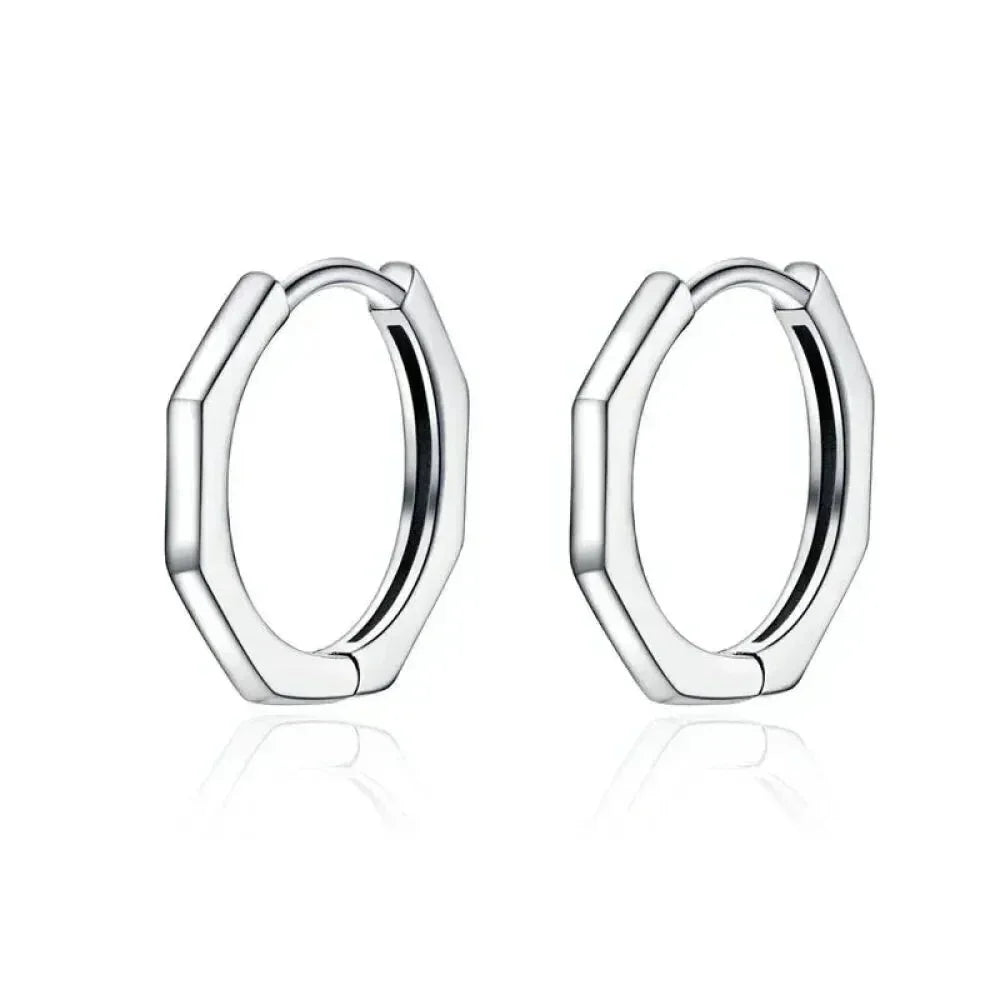 Boucles d'oreilles étoiles en argent sterling 925 - Boucles d'oreoreilles minimalistes en forme d'étoile pour femme - Bijoux de mode SCE1136