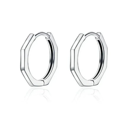 Boucles d'oreilles étoiles en argent sterling 925 - Boucles d'oreoreilles minimalistes en forme d'étoile pour femme - Bijoux de mode SCE1136