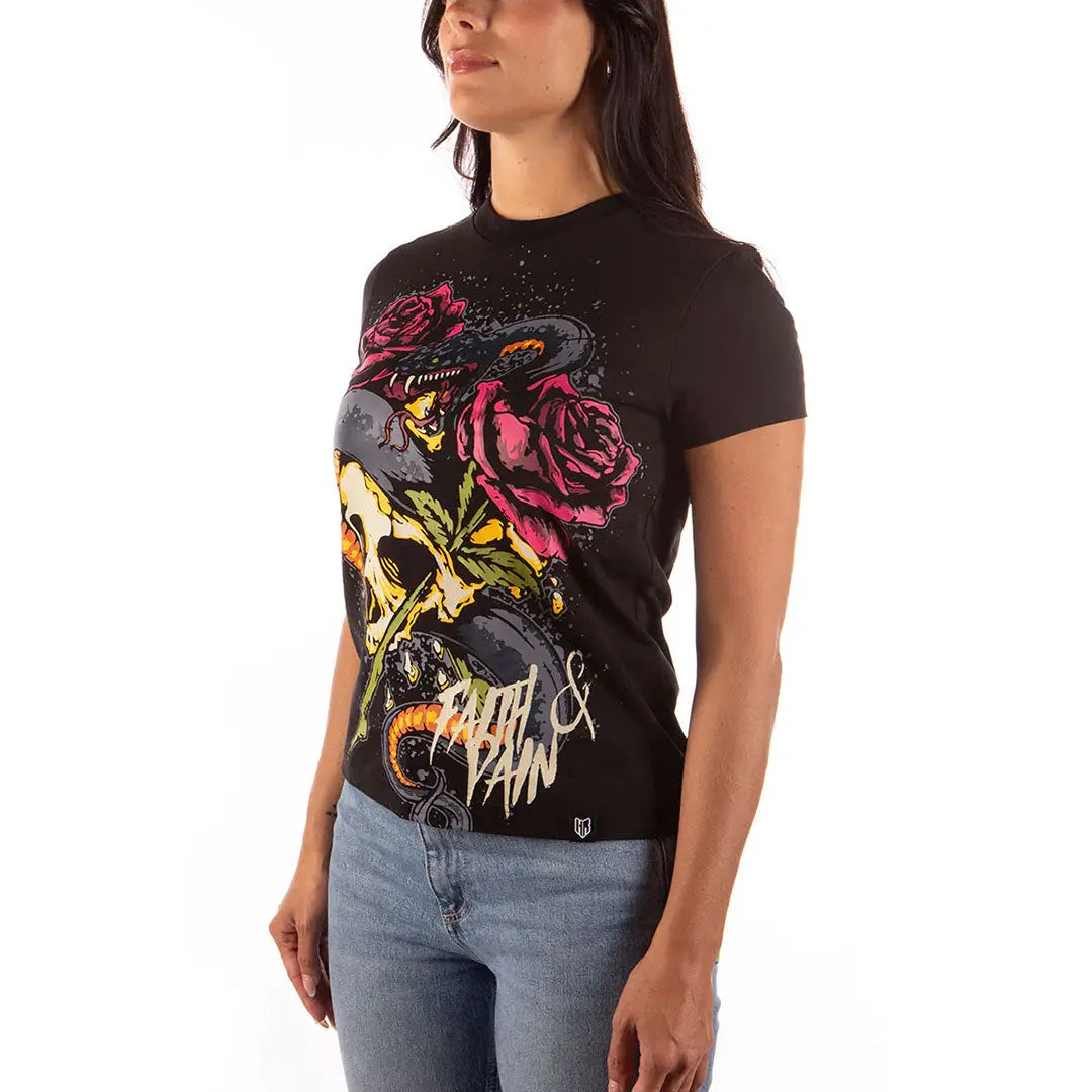 T-shirt Headrush à manches courtes Faith and Pain pour femme