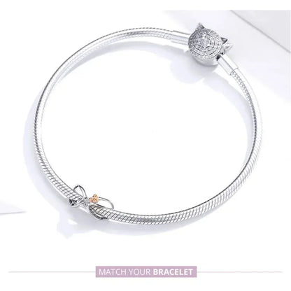 925 Sterling Silver Clear 5A Crystal Collection Family Heart X-Shape Charm Beads for Charm Bracelet & Necklace Pendant