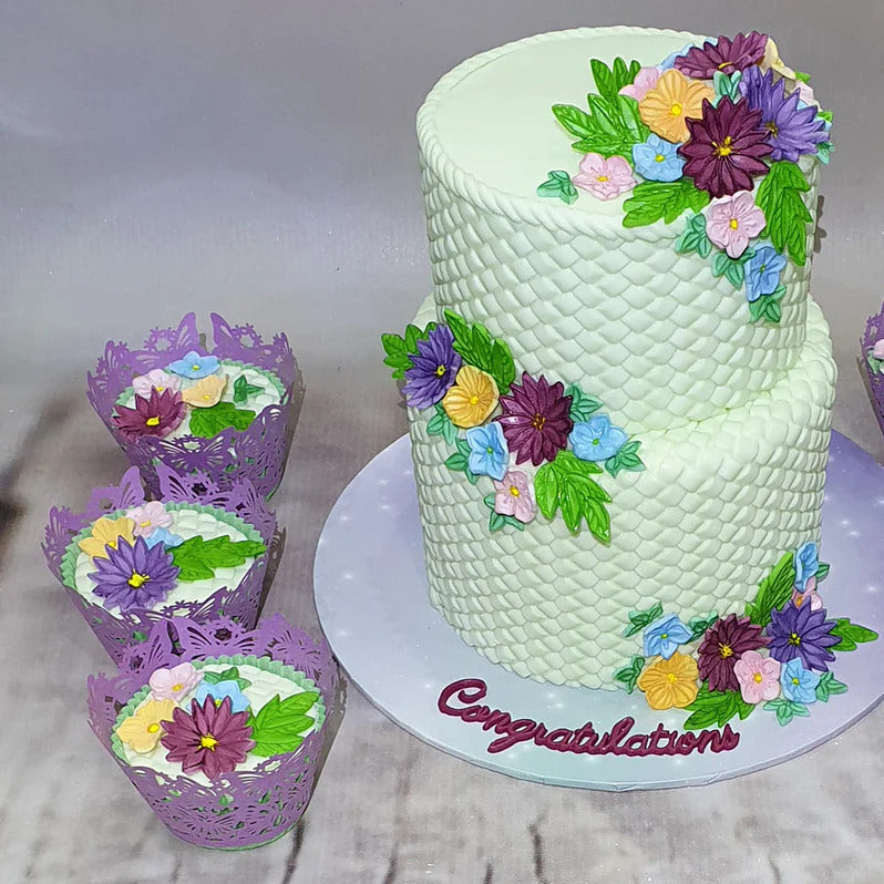 Moule en silicone Fleurs Stylisées