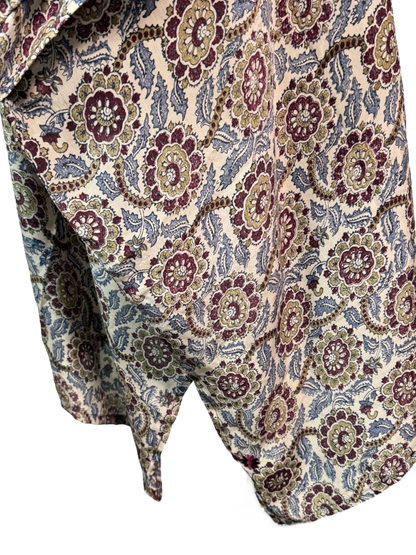 PRC7308 Avatar Pure Silk Short Kaftan Tunic with Slits