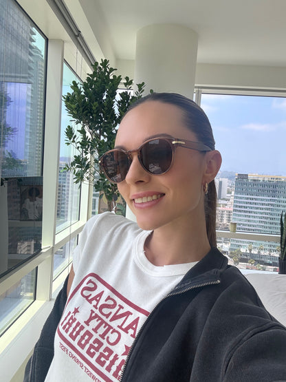 Boléro Marone — Round Sunglasses