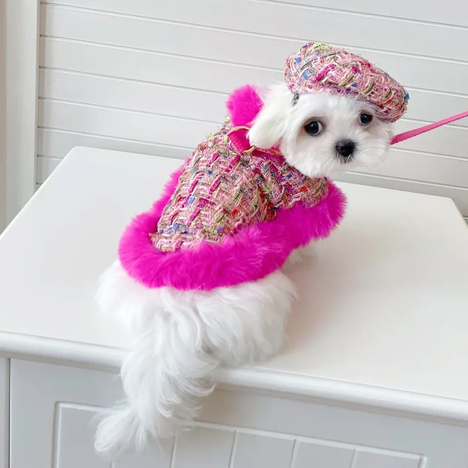 Sweet November Garden Harness Dress Set | Dress with Hat and Leash