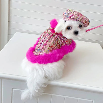 Sweet November Garden Harness Dress Set | Dress with Hat and Leash