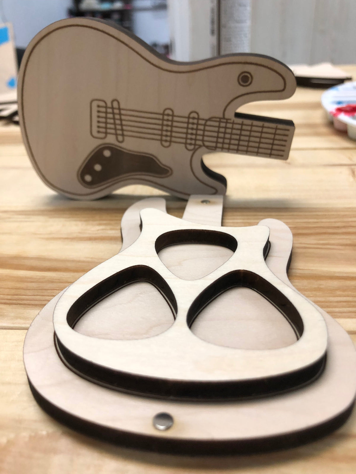 Support de médiators pour guitare