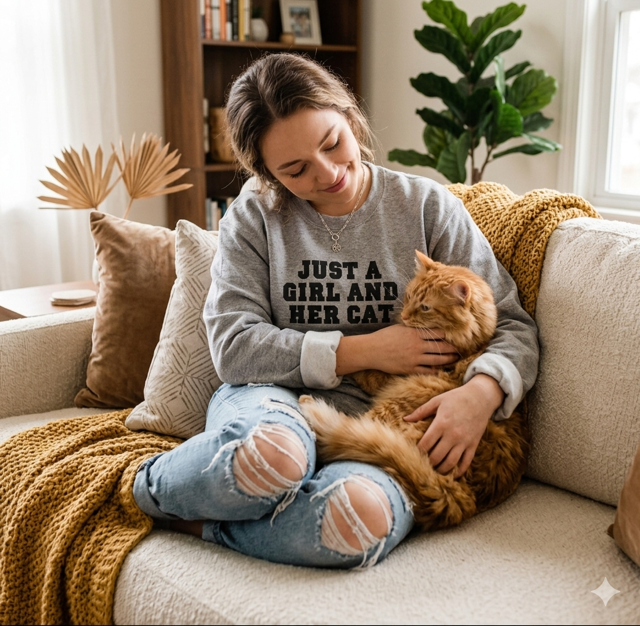Juste une FILLE et son CHAT || ADULTE