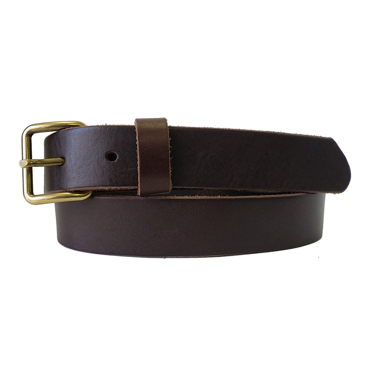 Kyomi- Brown 100% Premium Leather Belt- Made in Canada