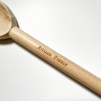 Artisan Beechwood Cooking Spoon – 100% Natural – Non-Toxic Wooden Spoon – 12"
