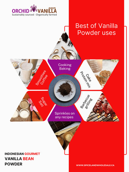 Indonesian Ground Vanilla Bean Powder Planifolia <br> First Grade<BR>