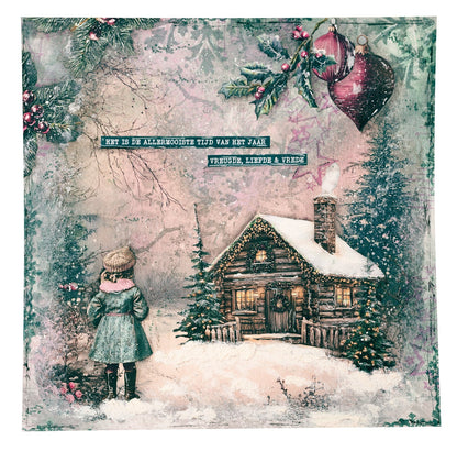 JMA Clear Stamp Christmas Deco Christmas Blush 10 Pieces
