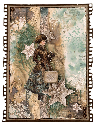 JMA Clear Stamp Christmas Deco Christmas Blush 10 Pieces