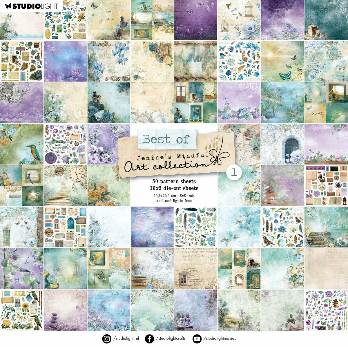 JMA Die-Cut Block Best Of - 1 Essentials 203x203x16mm 70 FD nr.69