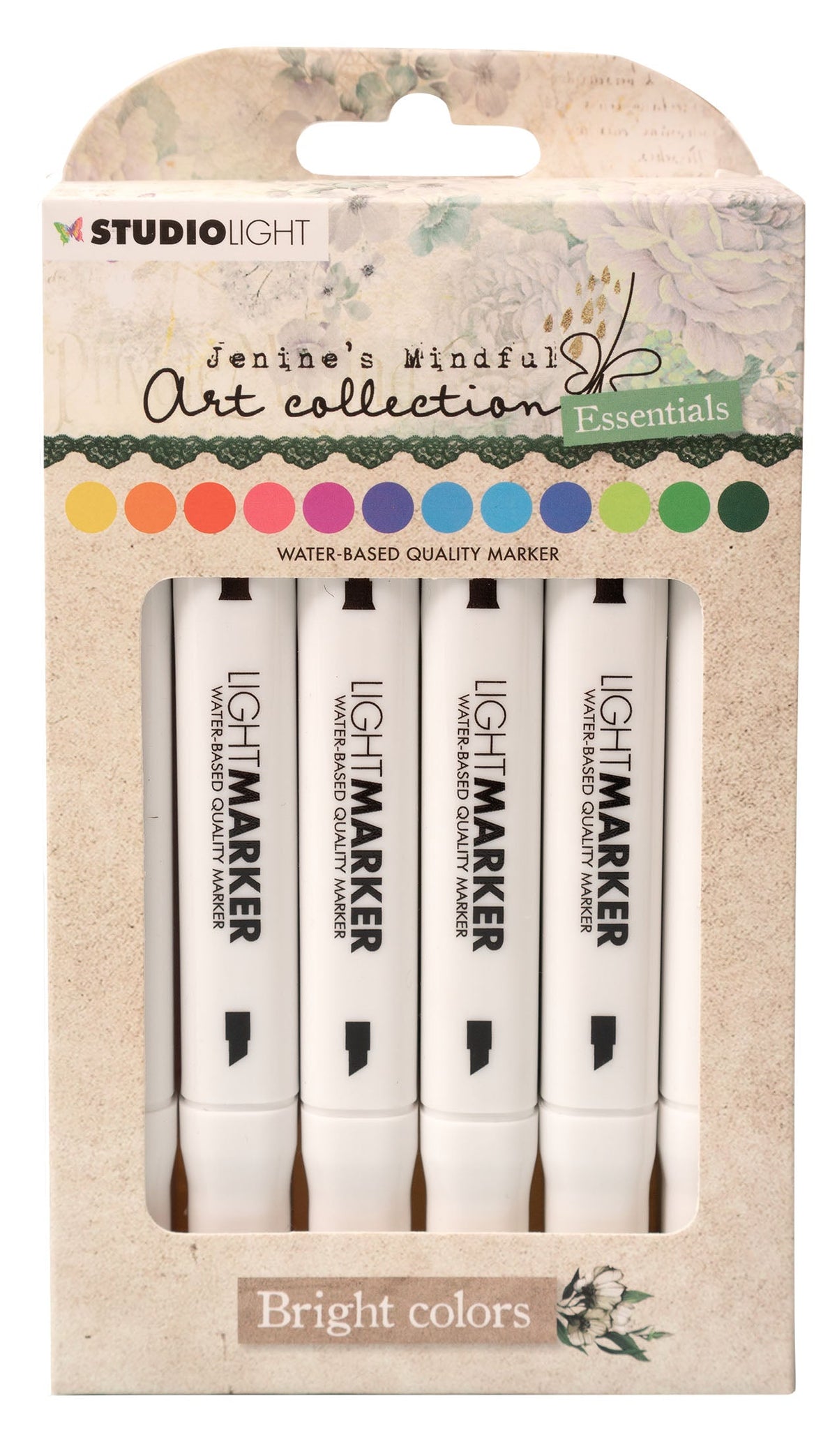 Marqueurs lumineux JMA couleurs vives essentiels 95x152x32mm 12 pièces n°15