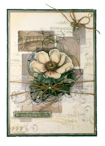 JMA Bloc de papier prédécoupé Éléments en papier Growing & Blooming 20 feuilles