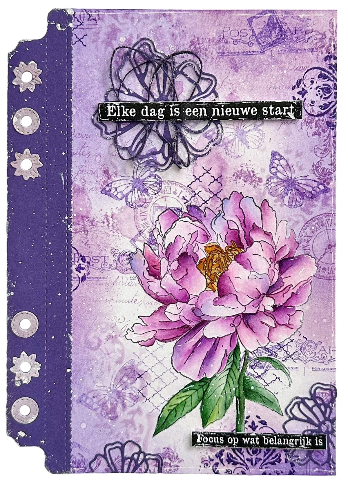 Masque JMA motif floral victorien « Rêves » 1 pièce