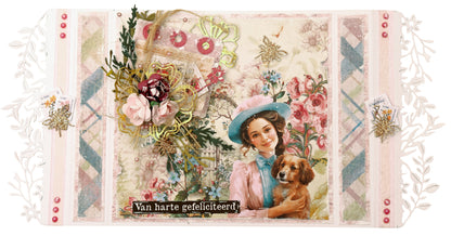 Bloc de papier prédécoupé JMA Éléments en papier Wild & Free 20 feuilles