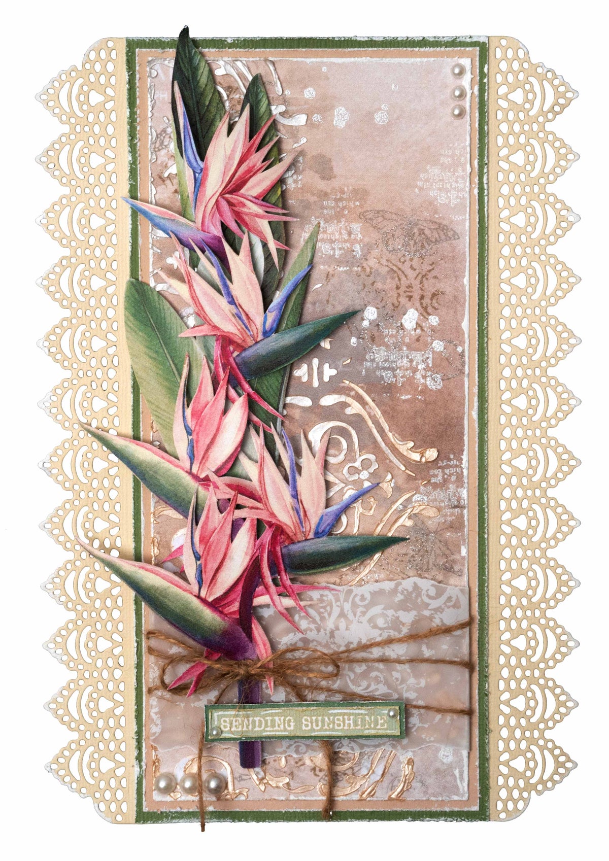 JMA Matrice de Découpe Dentelle Bordure Sentiments de Liberté 103x210x1mm 7 PC nr.515