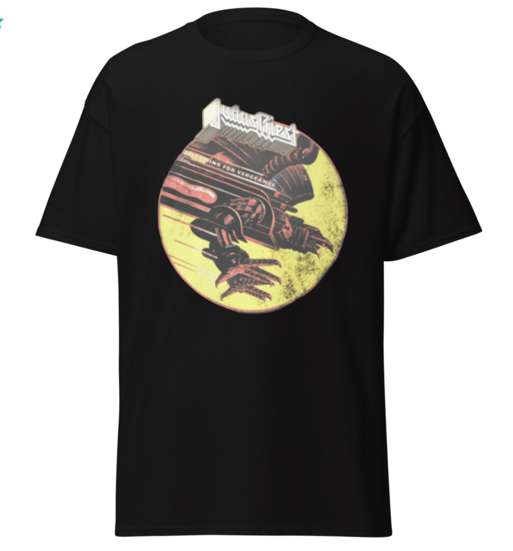 Judas Priest Vengeance Anniversary Black T-Shirt