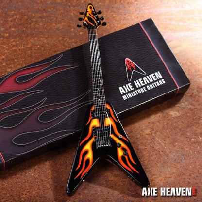 James Hetfield Hot Rod Flames V Miniature Guitar Replica Collectible