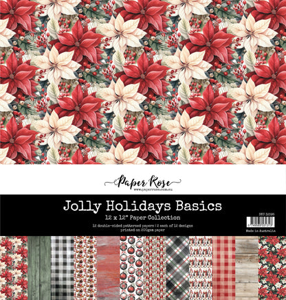 Collection de papiers 30x30 cm Jolly Holidays Basics 32595