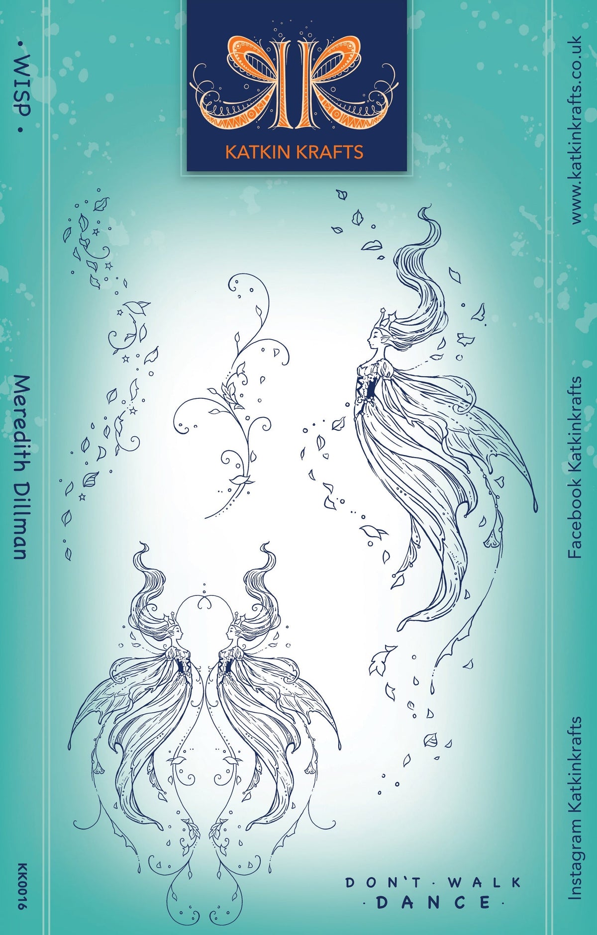Katkin Krafts Wisp 6 po x 8 po Ensemble de tampons transparents