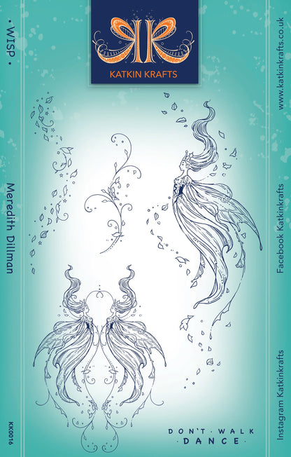 Katkin Krafts Wisp 6 po x 8 po Ensemble de tampons transparents