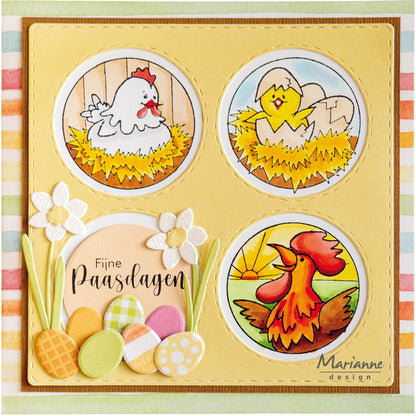 Marianne Design Clear Stamp - La Famille Poulet Coucou de Hetty