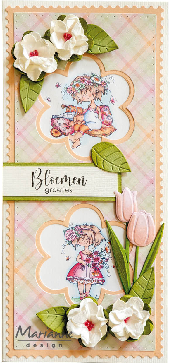 Marianne Design Craftables Matrice de découpe - Fleurs Slimline