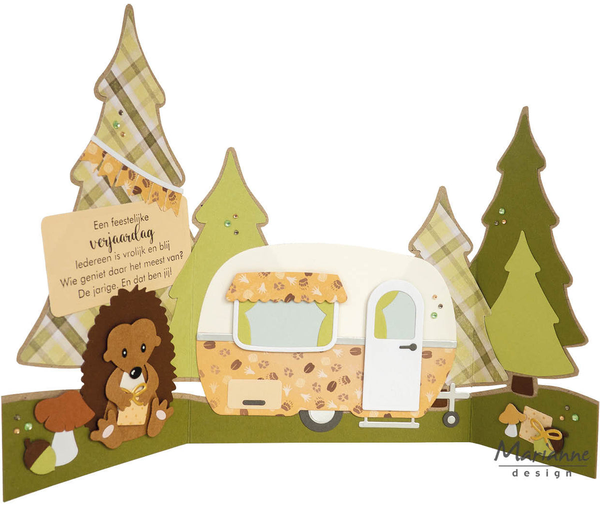 Matrice de découpe Marianne Design Collectables - Caravane par Marleen