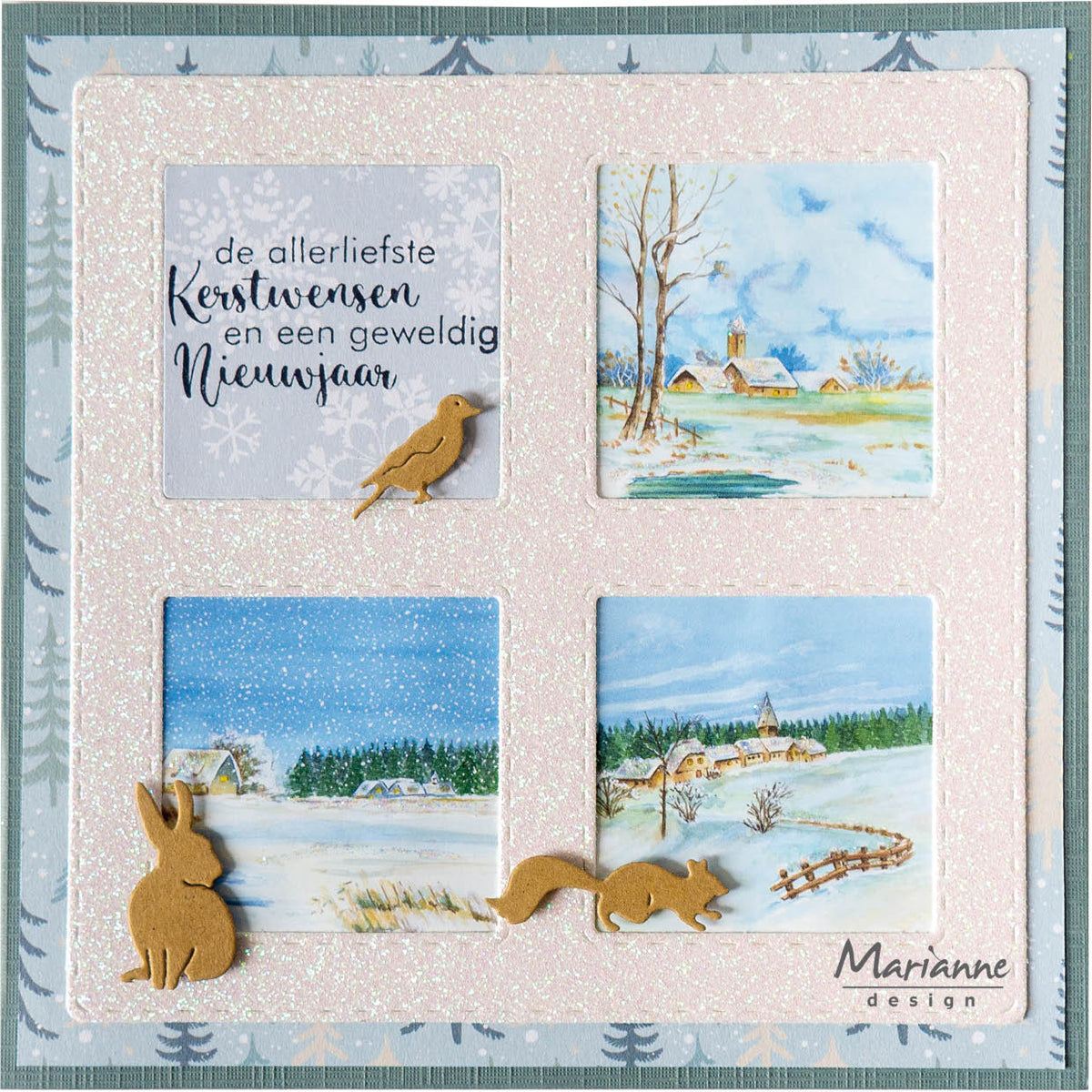Marianne Design Feuille de découpe A4 - Tiny's Mini's Hiver