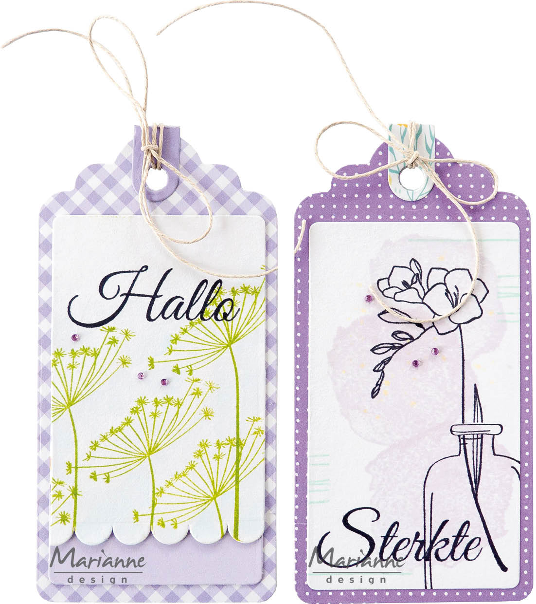 Marianne Design Craftables Matrice de découpe - Étiquette élégante