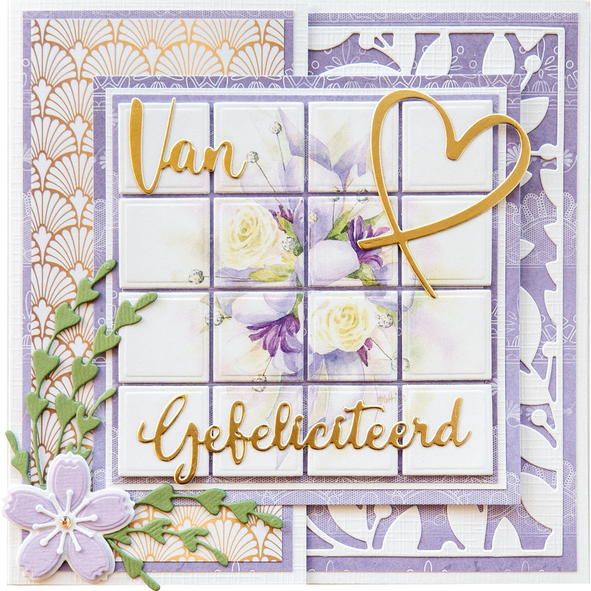 Marianne Design Feuille de découpage A4 - Mattie's Mooiste Bouquets Romantiques