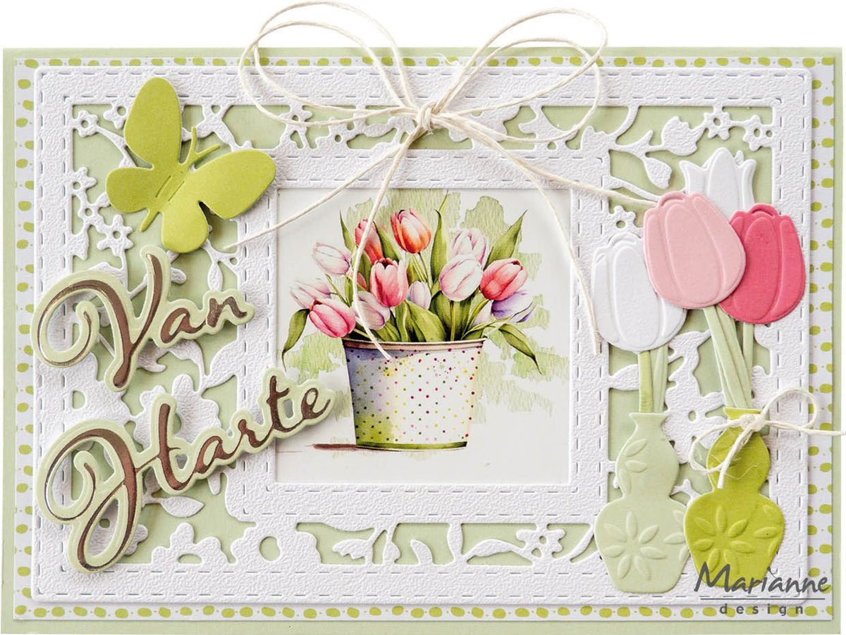 Marianne Design Craftables Matrice de Découpe - Matrices à Perforer XL Papillons