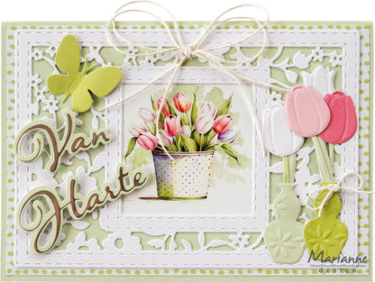 Marianne Design Craftables Matrice de Découpe - Matrices à Perforer XL Papillons