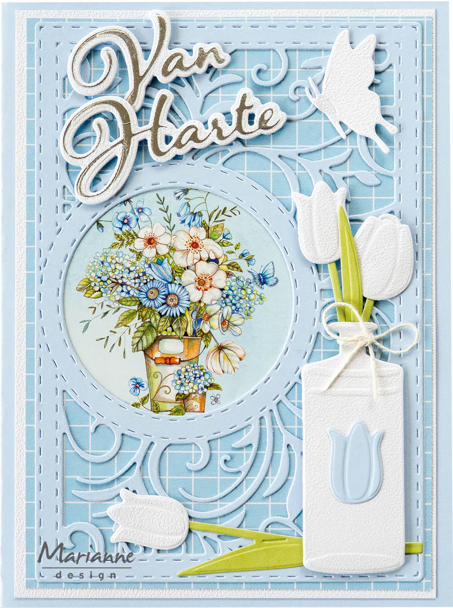 Marianne Design Craftables Matrice de Découpe - Matrices à Perforer XL Papillons