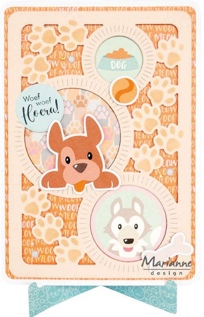Marianne Design 6x12 Cardstock - Tails & Whiskers