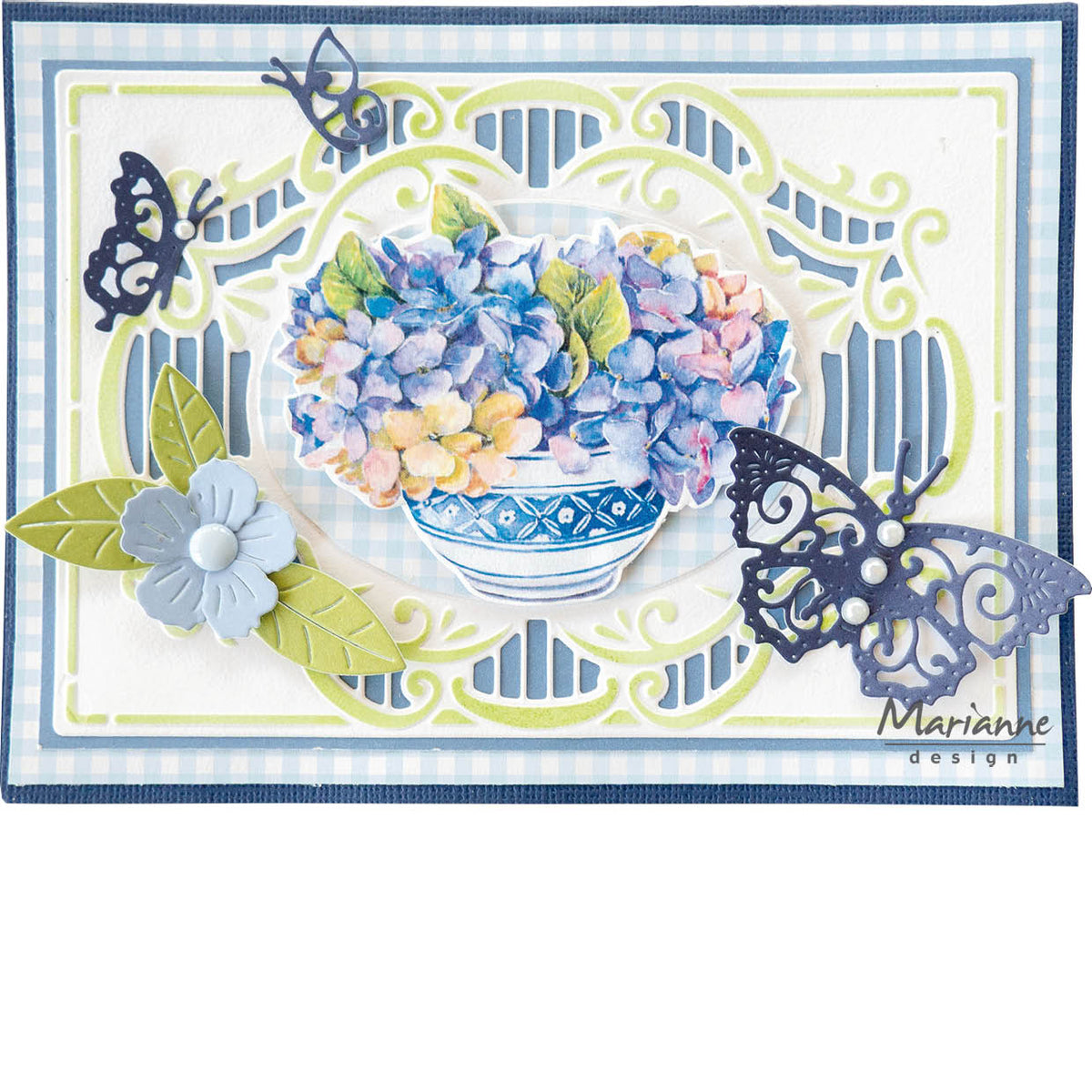 Marianne Design Matrices de découpe A6 - Fleurs bleues de Mattie