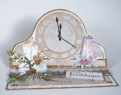 Horloge au pochoir de bricolage