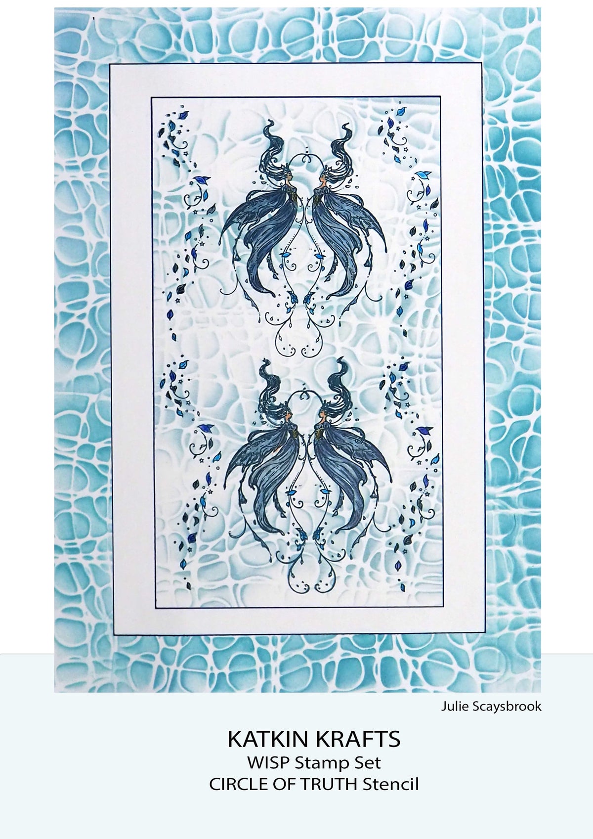Katkin Krafts Wisp 6 po x 8 po Ensemble de tampons transparents