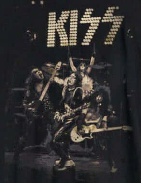 KISS Discharge Black T-Shirt