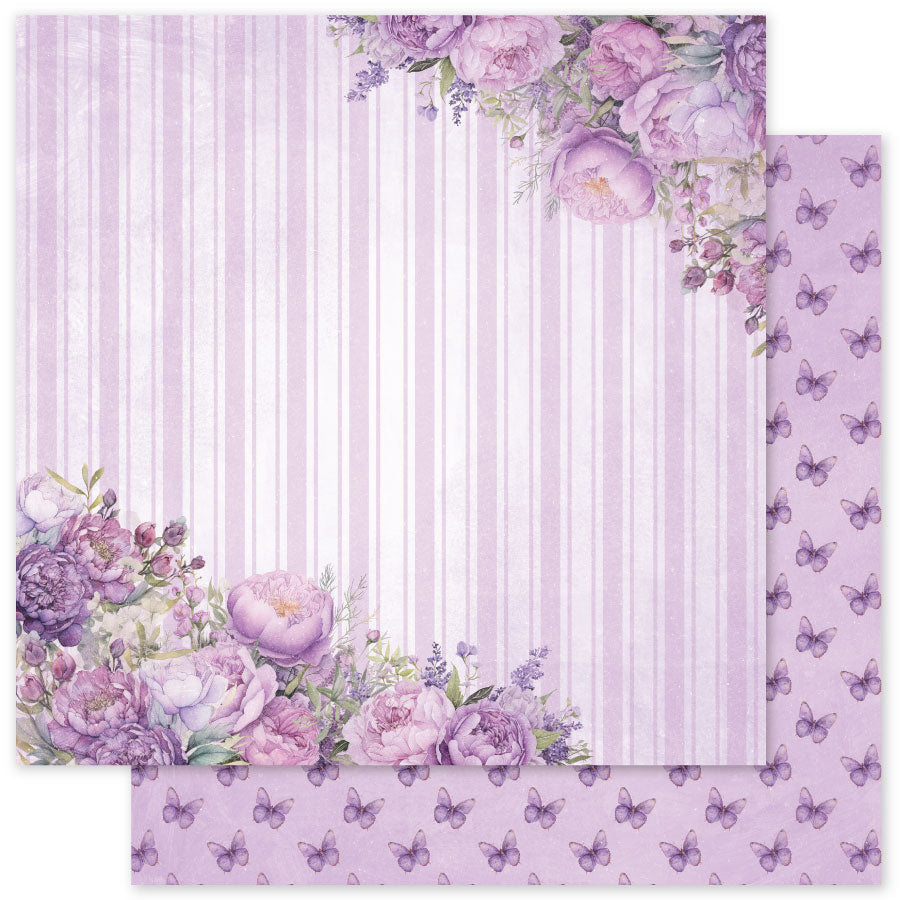 Collection de papiers Lavande et fées 30x30 cm 33477
