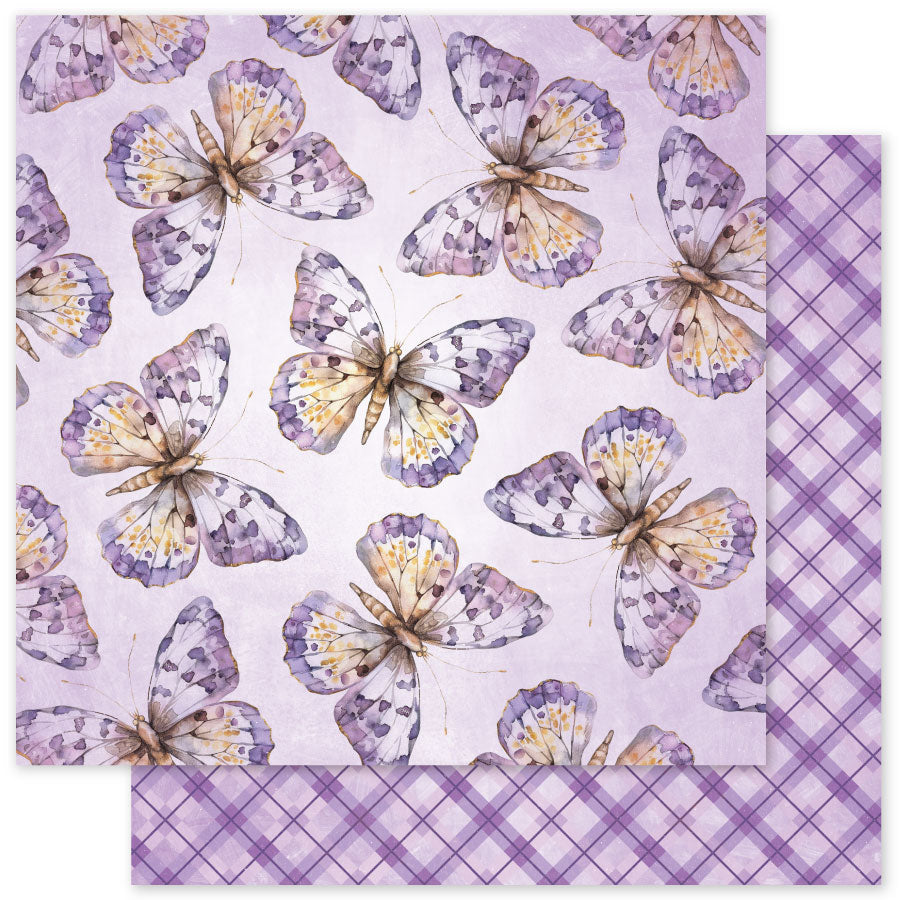 Collection de papiers Lavande et fées 30x30 cm 33477