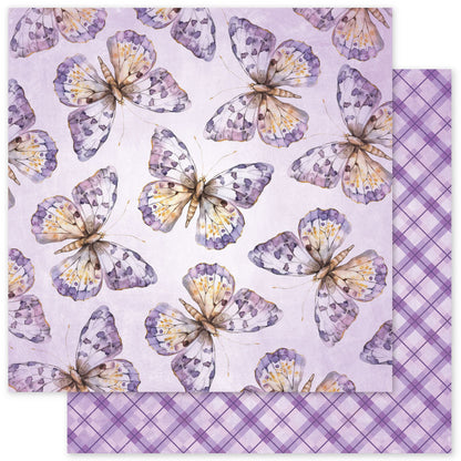 Collection de papiers Lavande et fées 30x30 cm 33477