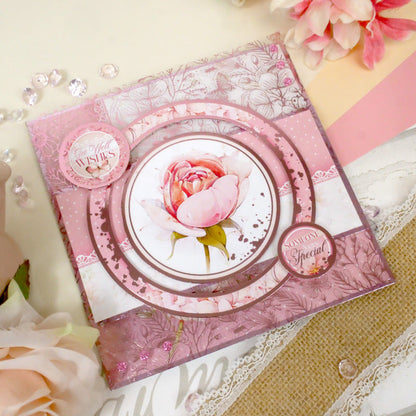 Blushing Blossoms Luxury Foiled Acetate