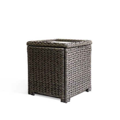 Table d'appoint coffre de rangement extérieur en osier Laguna Point
